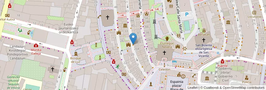 Mapa de ubicacion de Totem en Испания, Страна Басков, Алава, Gasteizko Kuadrilla/Cuadrilla De Vitoria, Vitoria-Gasteiz.