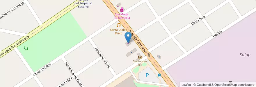 Mapa de ubicacion de Toto's Ceramicos - Outlet en 阿根廷, 布宜诺斯艾利斯省, Partido De Florencio Varela, Florencio Varela.
