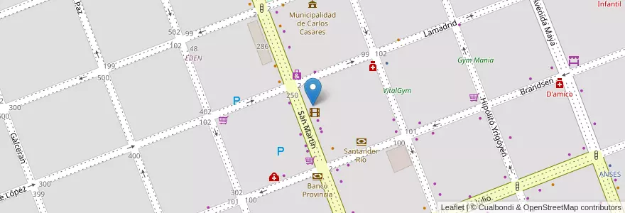Mapa de ubicacion de Toto's en Arjantin, Buenos Aires, Partido De Carlos Casares, Carlos Casares.