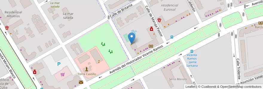 Mapa de ubicacion de Touch en Spain, Valencian Community, Alacant / Alicante, L'Alacantí, Alacant / Alicante.