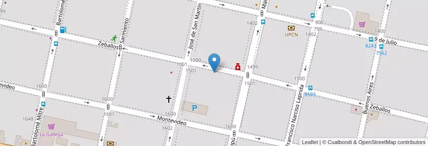 Mapa de ubicacion de Touche de Creme en Argentina, Santa Fe, Departamento Rosario, Municipio De Rosario, Rosario.