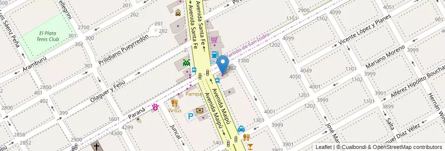 Mapa de ubicacion de Trainer Med en Arjantin, Buenos Aires.