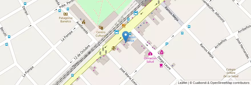 Mapa de ubicacion de Transfer 7 de Agosto en アルゼンチン, ブエノスアイレス州, Partido De Ezeiza, Ezeiza.