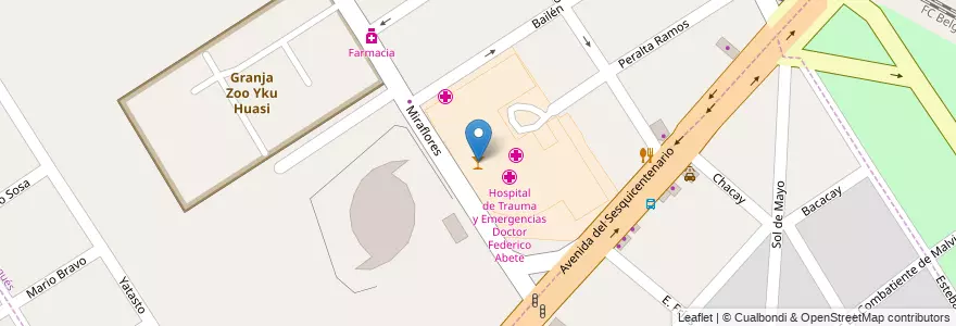 Mapa de ubicacion de Trauma bar en アルゼンチン, ブエノスアイレス州, Partido De Malvinas Argentinas, Pablo Nogués.