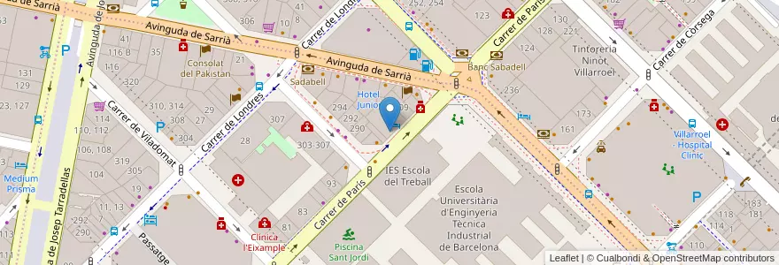 Mapa de ubicacion de Travel& en Espanha, Catalunha, Barcelona, Barcelonès, Barcelona.