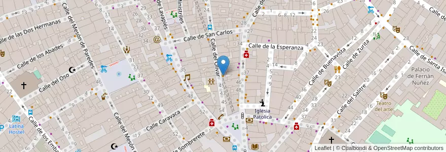 Mapa de ubicacion de Travelling en Espanha, Comunidade De Madrid, Comunidade De Madrid, Área Metropolitana De Madrid Y Corredor Del Henares, Madrid.