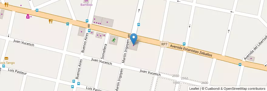 Mapa de ubicacion de Traverso en Arjantin, Buenos Aires, Partido De Morón, Castelar.