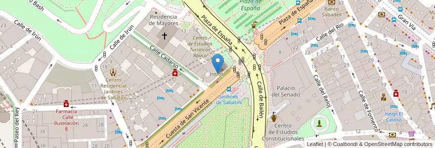 Mapa de ubicacion de trazos_ en Spanje, Comunidad De Madrid, Comunidad De Madrid, Área Metropolitana De Madrid Y Corredor Del Henares, Madrid.