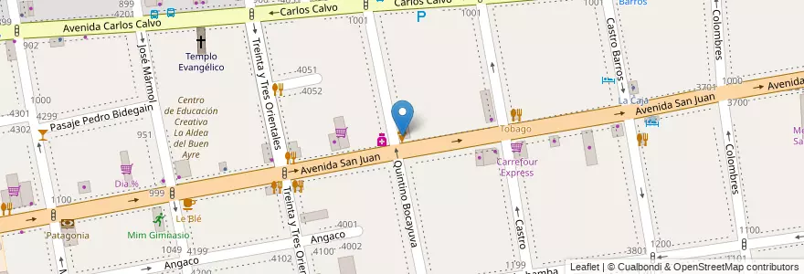 Mapa de ubicacion de Trento, Boedo en Аргентина, Буэнос-Айрес, Comuna 5, Буэнос-Айрес.