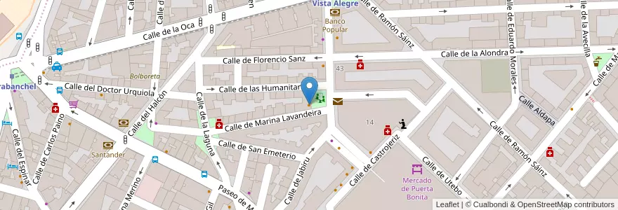 Mapa de ubicacion de Tres Jotas en Испания, Мадрид, Мадрид, Área Metropolitana De Madrid Y Corredor Del Henares, Мадрид.
