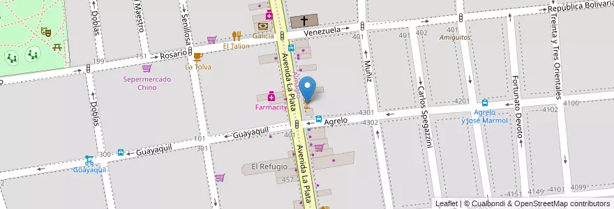 Mapa de ubicacion de Tres80, Almagro en Argentinien, Ciudad Autónoma De Buenos Aires, Comuna 5, Buenos Aires.