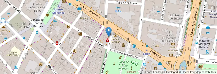 Mapa de ubicacion de Triángulo en Испания, Мадрид, Мадрид, Área Metropolitana De Madrid Y Corredor Del Henares, Мадрид.
