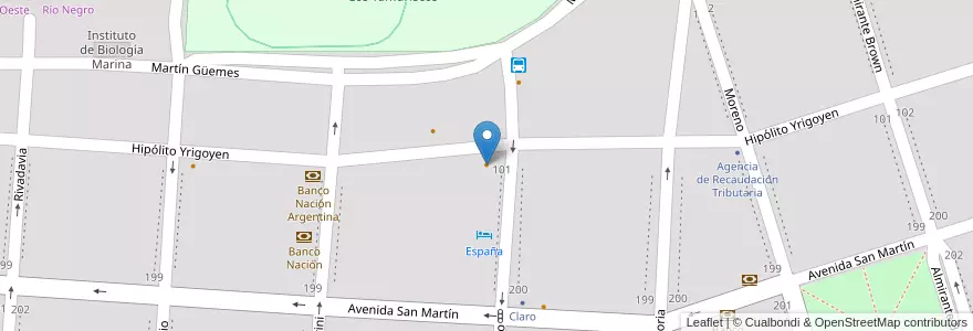 Mapa de ubicacion de Tribulatu Bar en Argentina, Río Negro, Departamento San Antonio, San Antonio Oeste, San Antonio Oeste.