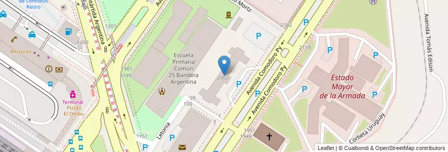Mapa de ubicacion de Tribunales Federales, Retiro en Argentine, Ciudad Autónoma De Buenos Aires, Comuna 1, Buenos Aires.