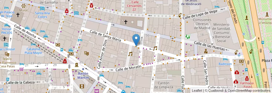 Mapa de ubicacion de TriCiclo en Испания, Мадрид, Мадрид, Área Metropolitana De Madrid Y Corredor Del Henares, Мадрид.
