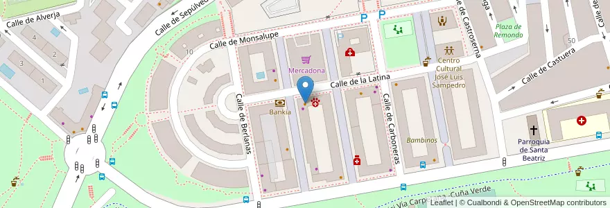 Mapa de ubicacion de Trilla La Tahona en Испания, Мадрид, Мадрид, Área Metropolitana De Madrid Y Corredor Del Henares, Мадрид.