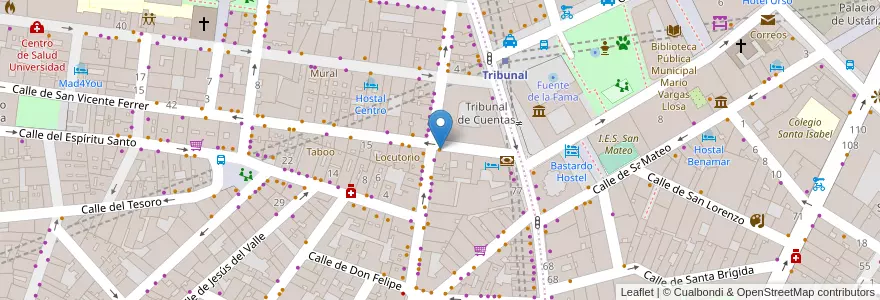 Mapa de ubicacion de Triskel en Испания, Мадрид, Мадрид, Área Metropolitana De Madrid Y Corredor Del Henares, Мадрид.