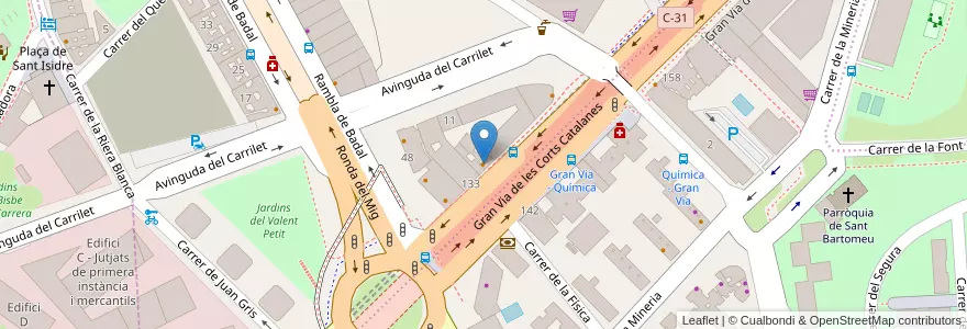 Mapa de ubicacion de Triskel en Испания, Каталония, Барселона, Барселонес, Барселона.