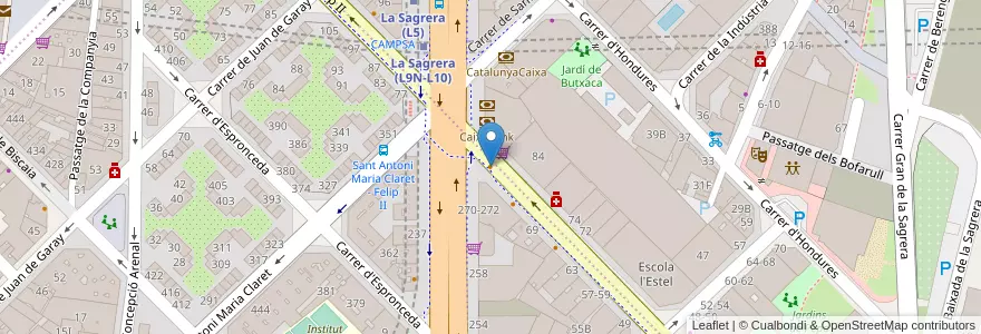 Mapa de ubicacion de Tro-BAR-se en Spagna, Catalunya, Barcelona, Barcelonès, Barcelona.