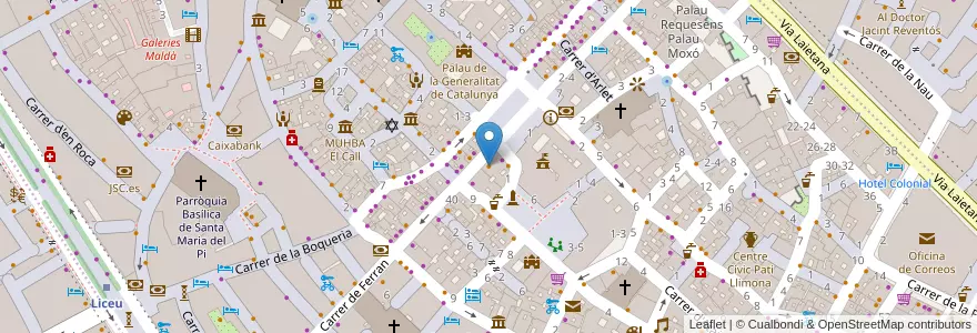 Mapa de ubicacion de Trobador en Sepanyol, Catalunya, Barcelona, Barcelonès, Barcelona.