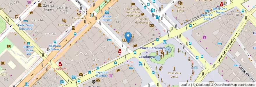 Mapa de ubicacion de Trobadour en Espagne, Catalogne, Barcelone, Barcelonais, Barcelone.
