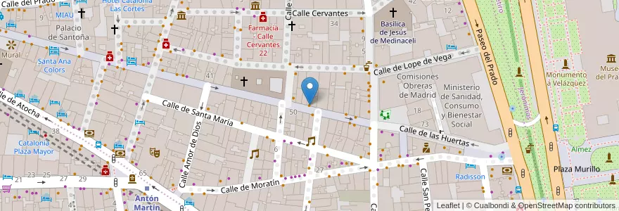 Mapa de ubicacion de Trocha, el lugar de la caipirinha en Espanha, Comunidade De Madrid, Comunidade De Madrid, Área Metropolitana De Madrid Y Corredor Del Henares, Madrid.