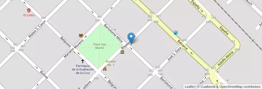 Mapa de ubicacion de Trovador en Arjantin, Buenos Aires, Partido De Exaltación De La Cruz, Capilla Del Señor.