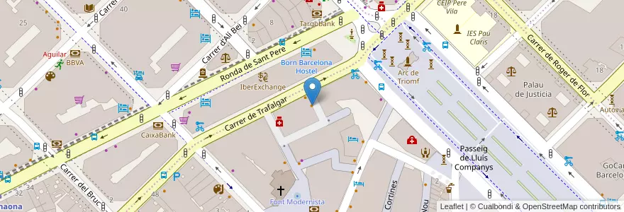 Mapa de ubicacion de True Artisan Cafe en Spanje, Catalonië, Barcelona, Barcelonès, Barcelona.