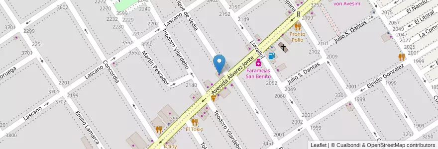 Mapa de ubicacion de True Love, Villa del Parque en アルゼンチン, Ciudad Autónoma De Buenos Aires, ブエノスアイレス, Comuna 11.