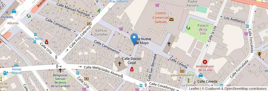 Mapa de ubicacion de Trulli en إسبانيا, أستورياس, أستورياس, أوفييدو.