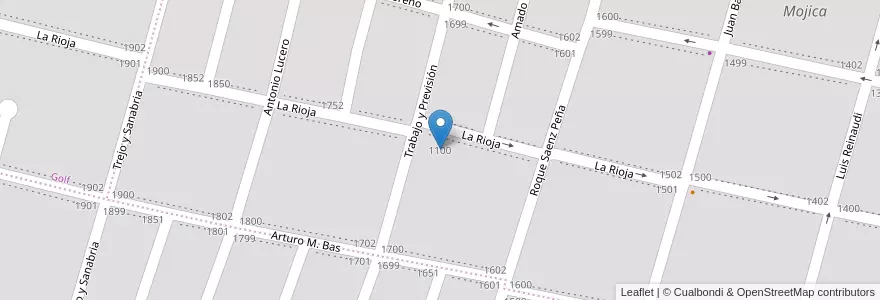 Mapa de ubicacion de Tte. Gral. Eduardo Racedo en الأرجنتين, Córdoba, Departamento Río Cuarto, Pedanía Río Cuarto, Municipio De Río Cuarto, Río Cuarto.