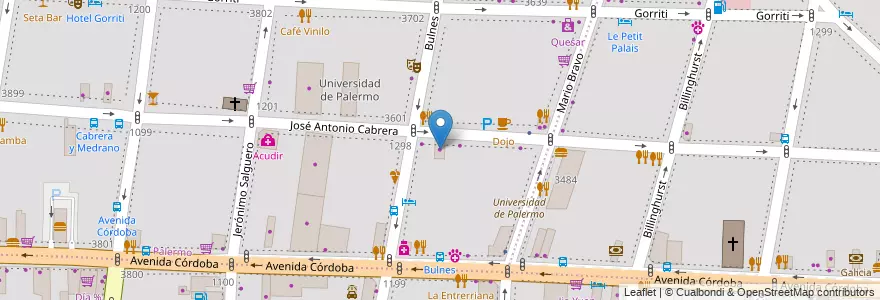 Mapa de ubicacion de Tu Granja, Palermo en آرژانتین, Ciudad Autónoma De Buenos Aires, Buenos Aires, Comuna 14.
