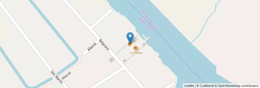 Mapa de ubicacion de Tú Me Puedes en アルゼンチン, ブエノスアイレス州, Partido De Tigre, Dique Luján.