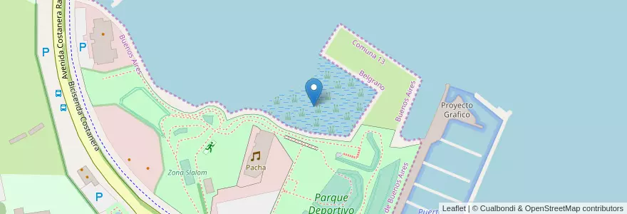 Mapa de ubicacion de Tunelera Arollo Vega, Palermo en الأرجنتين, Ciudad Autónoma De Buenos Aires, Buenos Aires, Comuna 13.