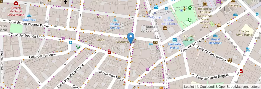 Mapa de ubicacion de Turco Doner Kebab en Испания, Мадрид, Мадрид, Área Metropolitana De Madrid Y Corredor Del Henares, Мадрид.