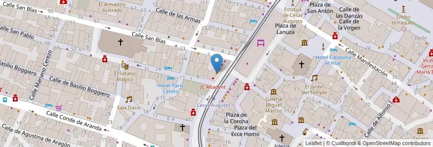 Mapa de ubicacion de Turkuaz Dönerkebab en 스페인, Aragón, 사라고사, Zaragoza, 사라고사.