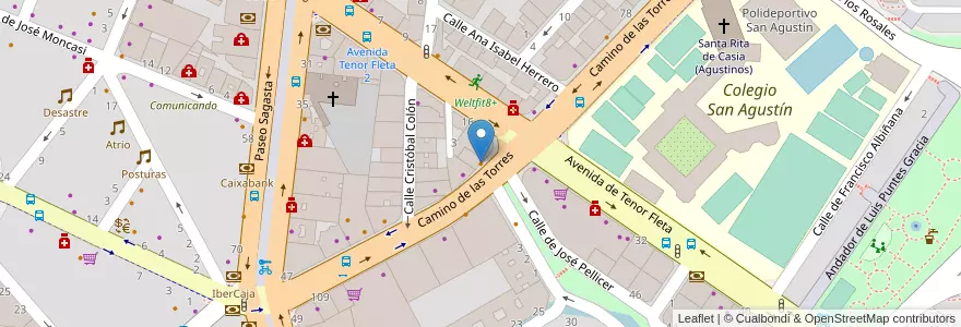 Mapa de ubicacion de Turkuaz Kebabish Doner en إسبانيا, أرغون, سرقسطة, Zaragoza, سرقسطة.