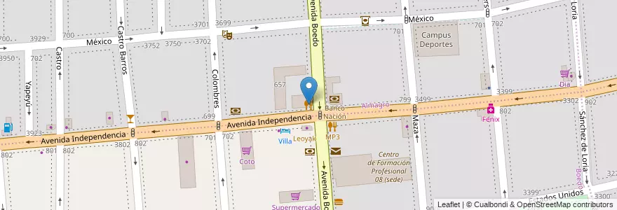 Mapa de ubicacion de Turuleca, Almagro en Argentinien, Ciudad Autónoma De Buenos Aires, Comuna 5, Buenos Aires.