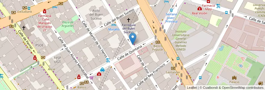Mapa de ubicacion de TUTOR, CALLE, DEL,28 en Испания, Мадрид, Мадрид, Área Metropolitana De Madrid Y Corredor Del Henares, Мадрид.