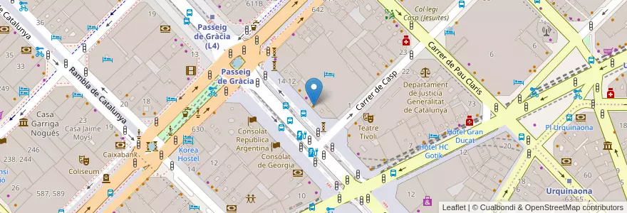 Mapa de ubicacion de Txapela en Spagna, Catalunya, Barcelona, Barcelonès, Barcelona.