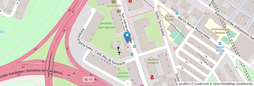 Mapa de ubicacion de Txikia Bar en España, Euskadi, Bizkaia, Bilboaldea, Bilbao.