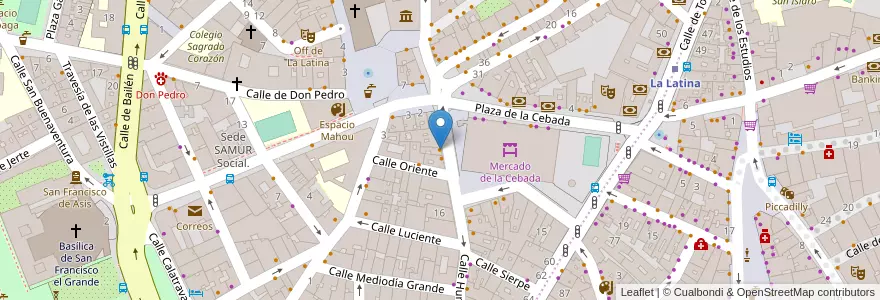 Mapa de ubicacion de txirimiri en 스페인, Comunidad De Madrid, Comunidad De Madrid, Área Metropolitana De Madrid Y Corredor Del Henares, 마드리드.