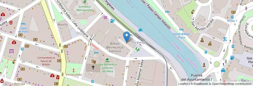 Mapa de ubicacion de Txocook en 스페인, Euskadi, Bizkaia, Bilboaldea, 빌바오.