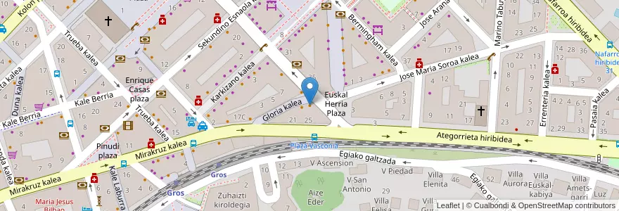 Mapa de ubicacion de Txofre Berri en スペイン, バスク州, Gipuzkoa, Donostialdea, Donostia/San Sebastián.