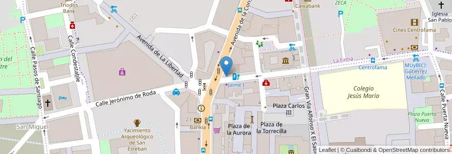 Mapa de ubicacion de U invertida en إسبانيا, منطقة مرسية, منطقة مرسية, Área Metropolitana De Murcia, Murcia.