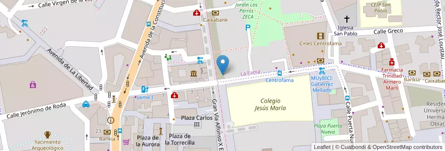 Mapa de ubicacion de U invertida en Espanha, Região De Múrcia, Região De Múrcia, Área Metropolitana De Murcia, Murcia.