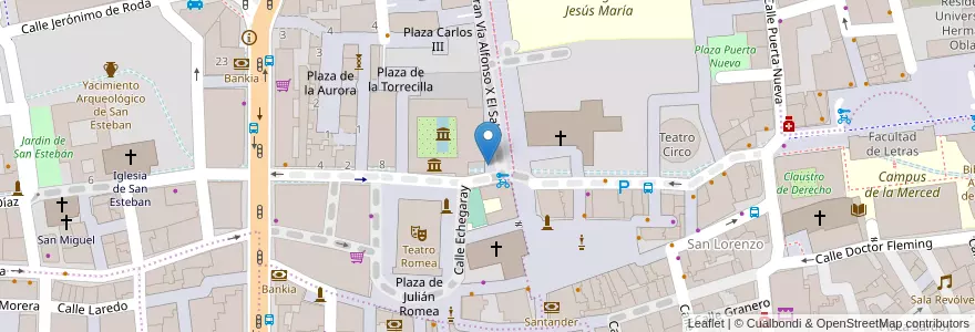 Mapa de ubicacion de U invertida 6 plazas en Испания, Región De Murcia, Región De Murcia, Área Metropolitana De Murcia, Murcia.