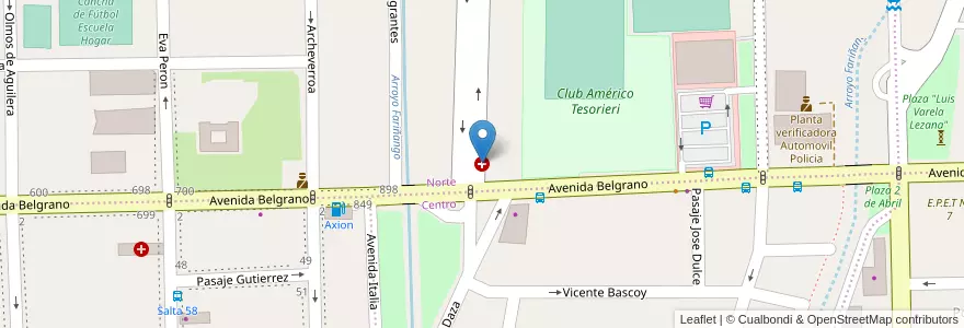 Mapa de ubicacion de Uap Nº 2 Posta Madre Teresa de Calcuta en 阿根廷, Catamarca, Departamento Capital, Municipio De San Fernando Del Valle De Catamarca, San Fernando Del Valle De Catamarca.