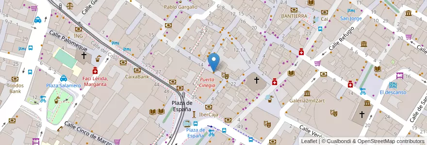 Mapa de ubicacion de Uasabi en 스페인, Aragón, 사라고사, Zaragoza, 사라고사.