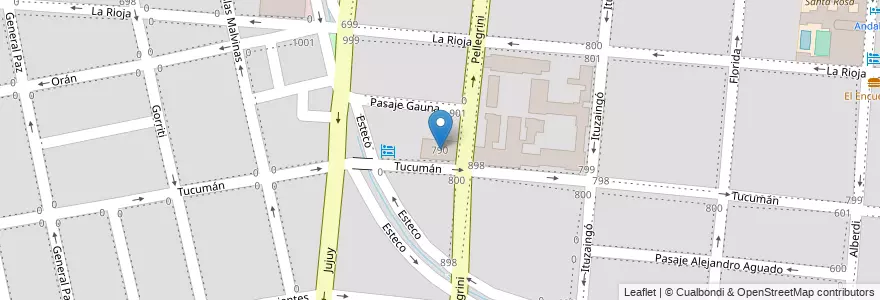 Mapa de ubicacion de UCASAL-anexo centro en Argentinien, Salta, Capital, Municipio De Salta, Salta.